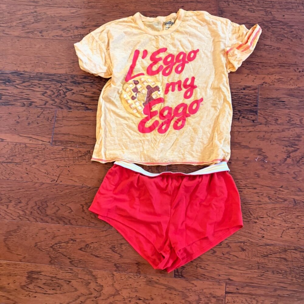 L'Eggo My Eggo Women's Pajama Set - Yellow and Red